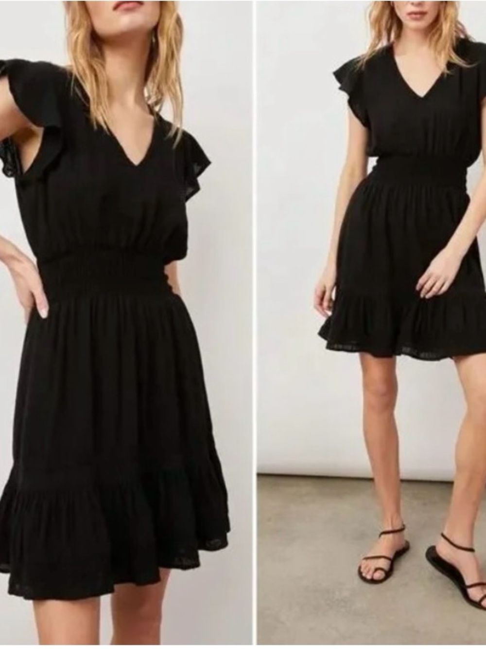 Rails Tara Black Lace Detail dress women’s small